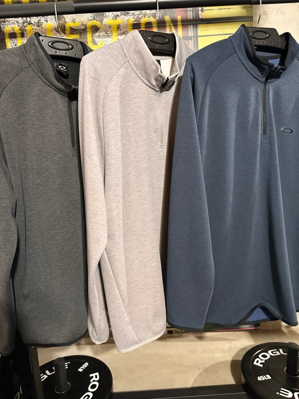 3pack - Oakley Men’s 1/4-Zip Pullover Trio - Blue, Light Gray, Dark Gray